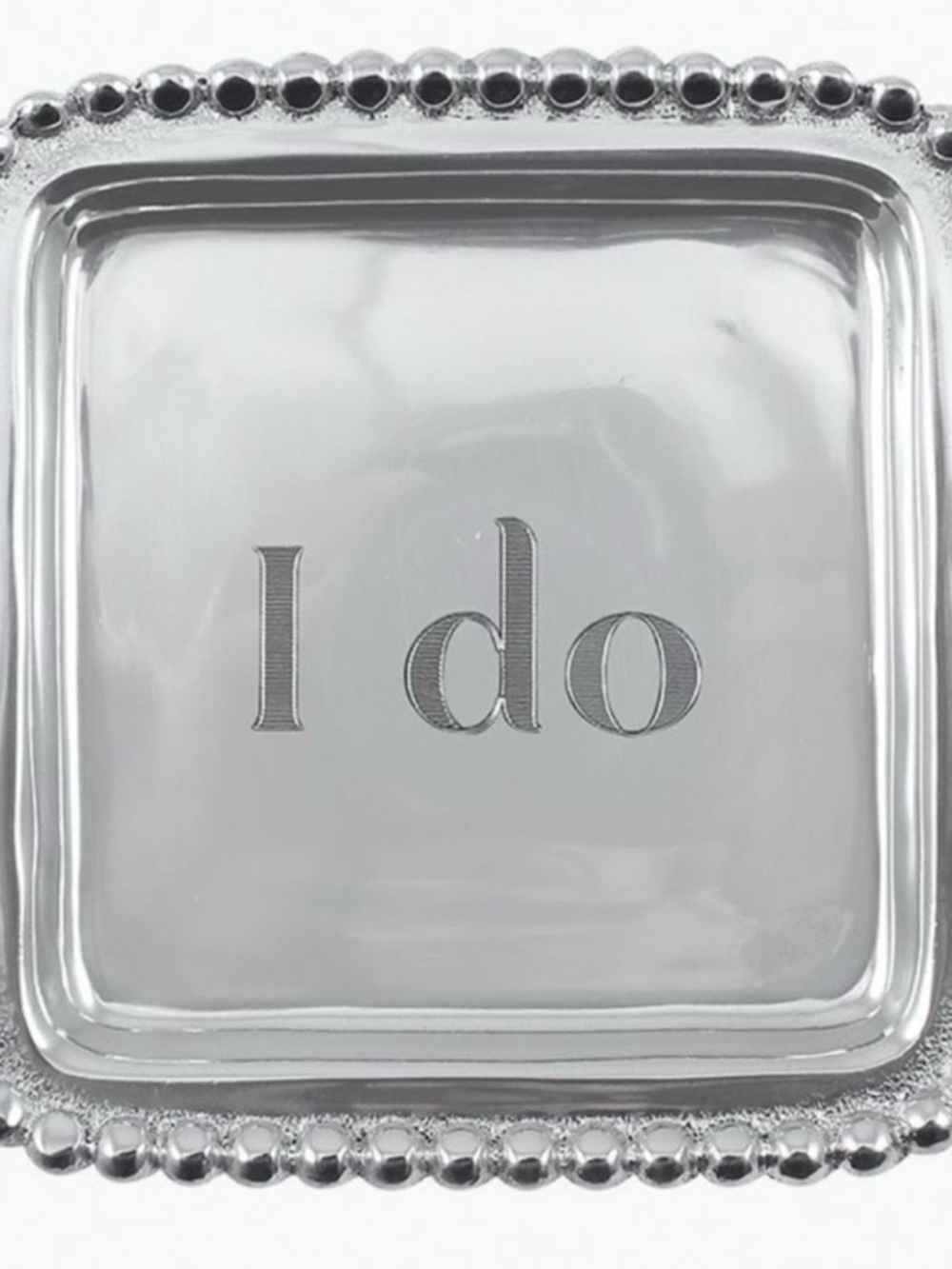 Mariposa square beaded "I Do" New